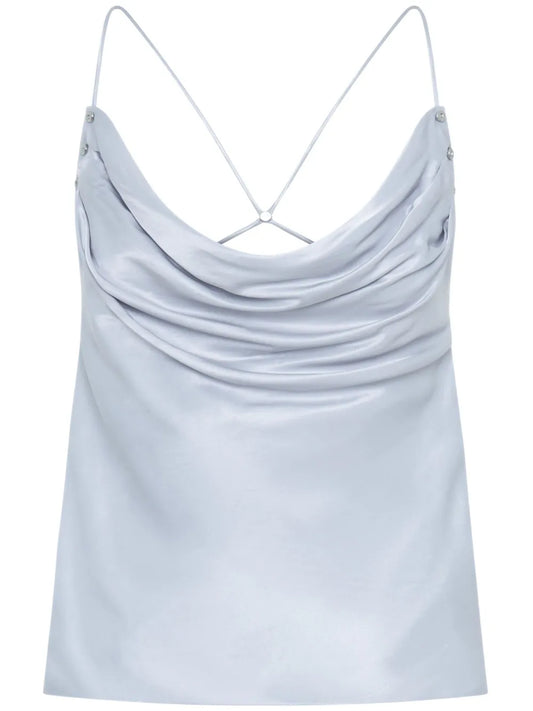 Rivet Cowl-Neck Top