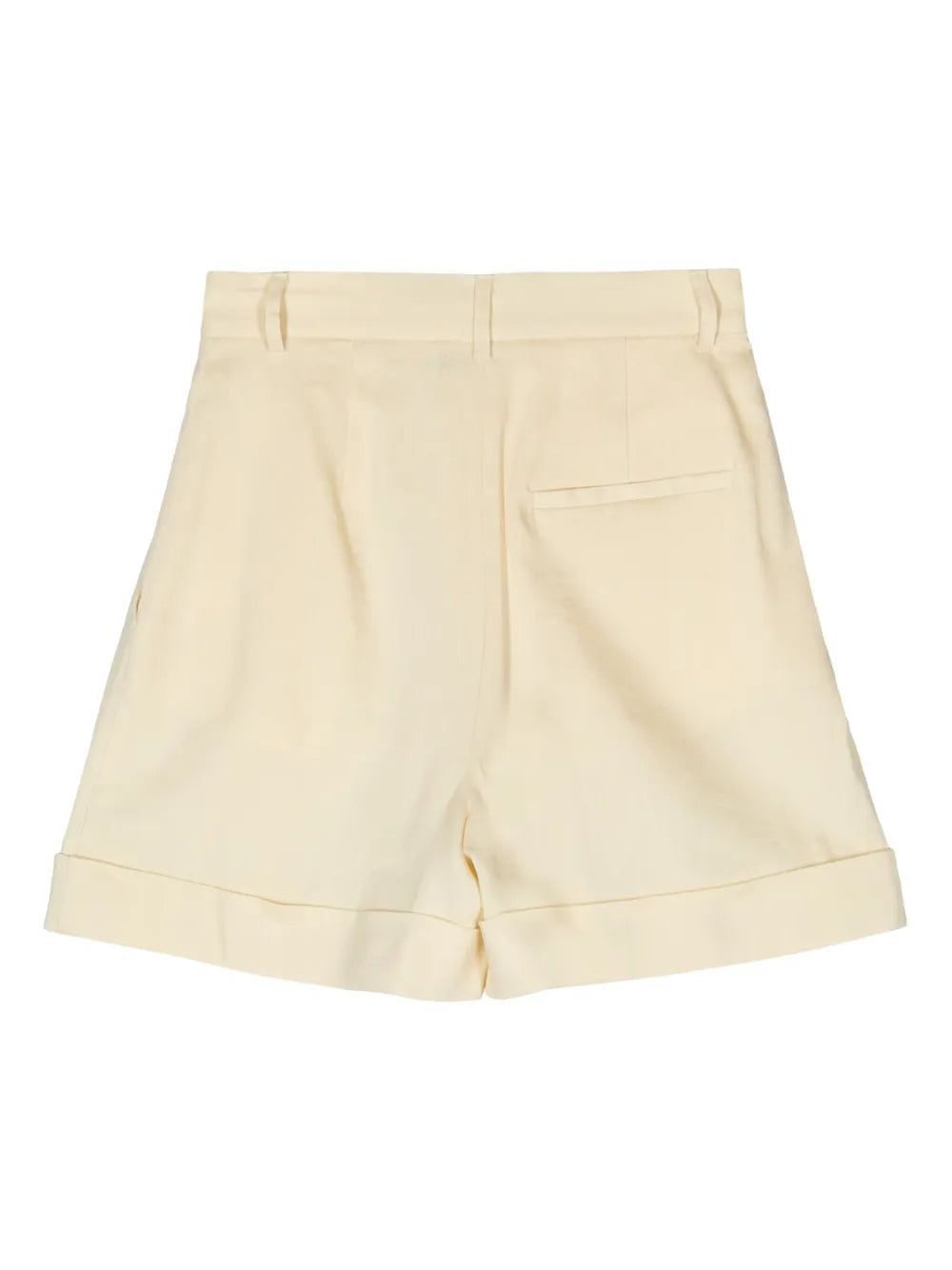 Pleated Linen-Blend Shorts