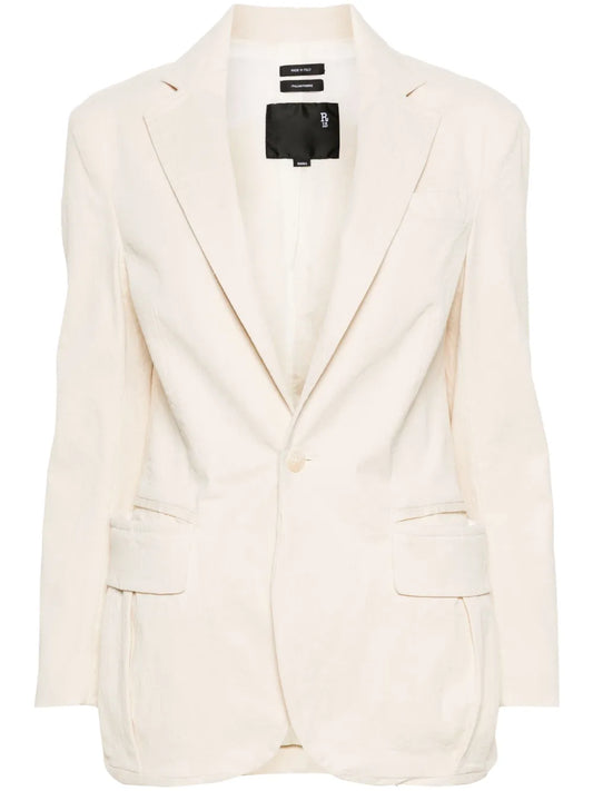 Shrunken Single-Breasted Blazer