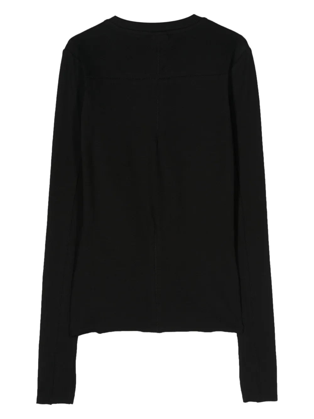 Long-Sleeve Fine Ribbed T-Shirt