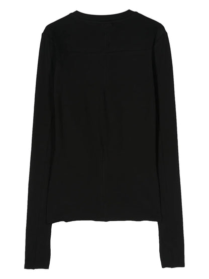 Long-Sleeve Fine Ribbed T-Shirt