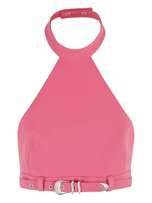 Halterneck Buckled Top