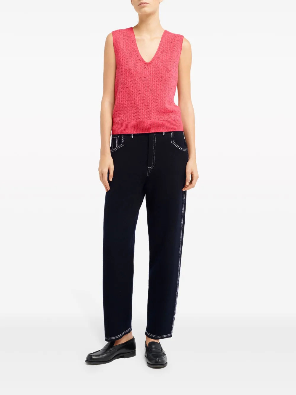 V-Neck Cashmere Top