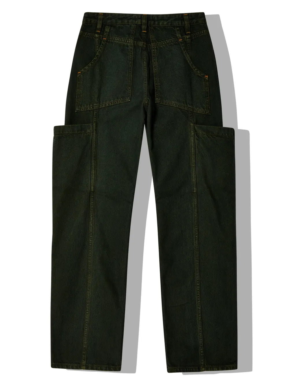 Cargo-Pocket Straight-Leg Jeans