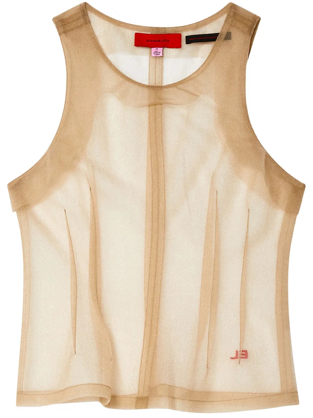 Sculpt Semi-Sheer Tank Top