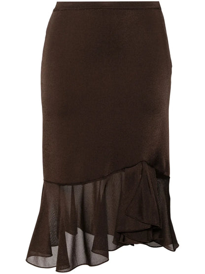 Asymmetric Draped Skirt