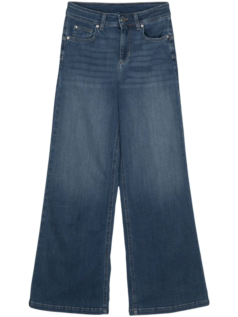Logo-Patch Flared Jeans