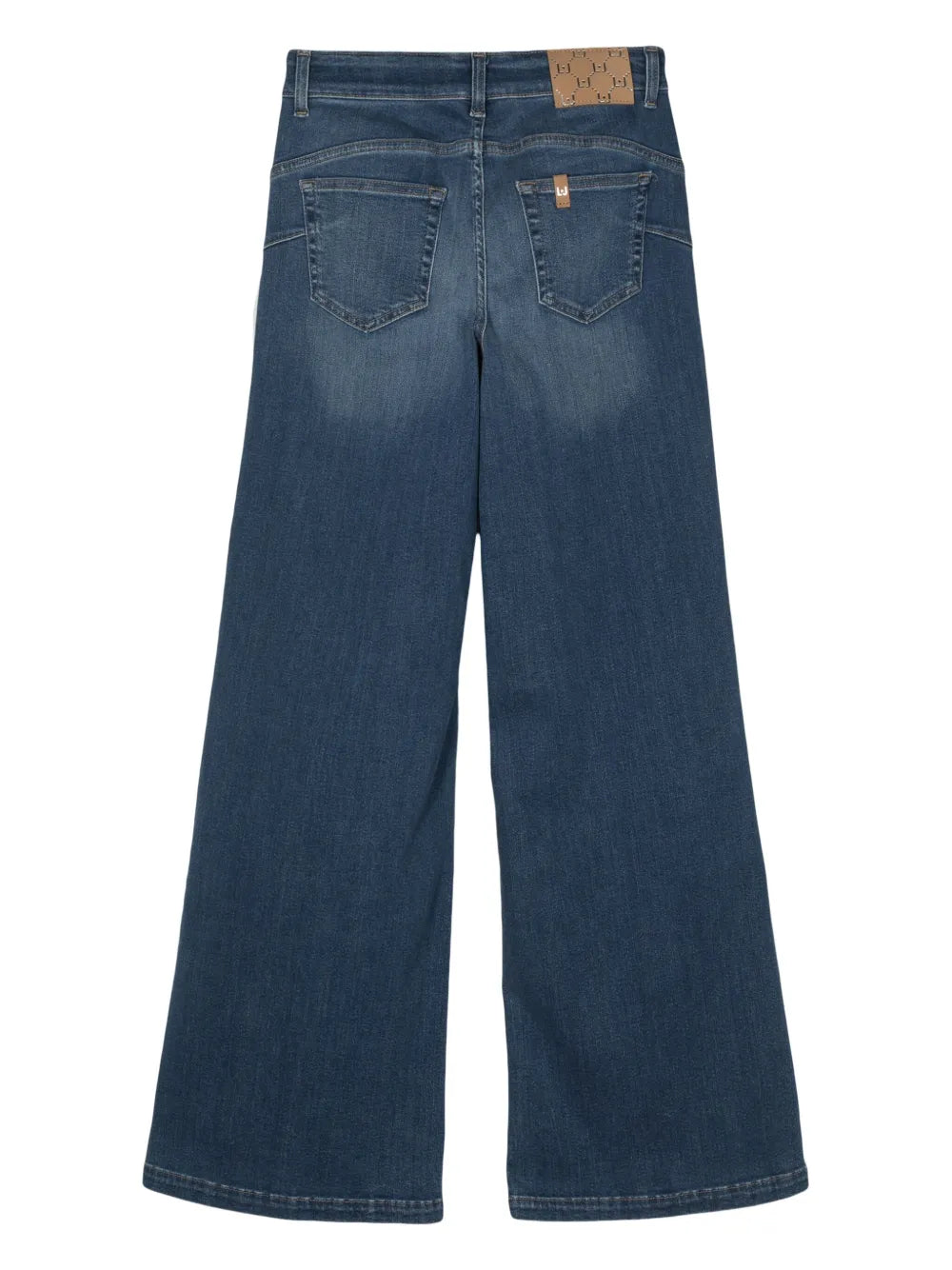 Logo-Patch Flared Jeans