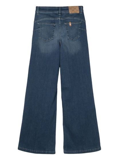 Logo-Patch Flared Jeans