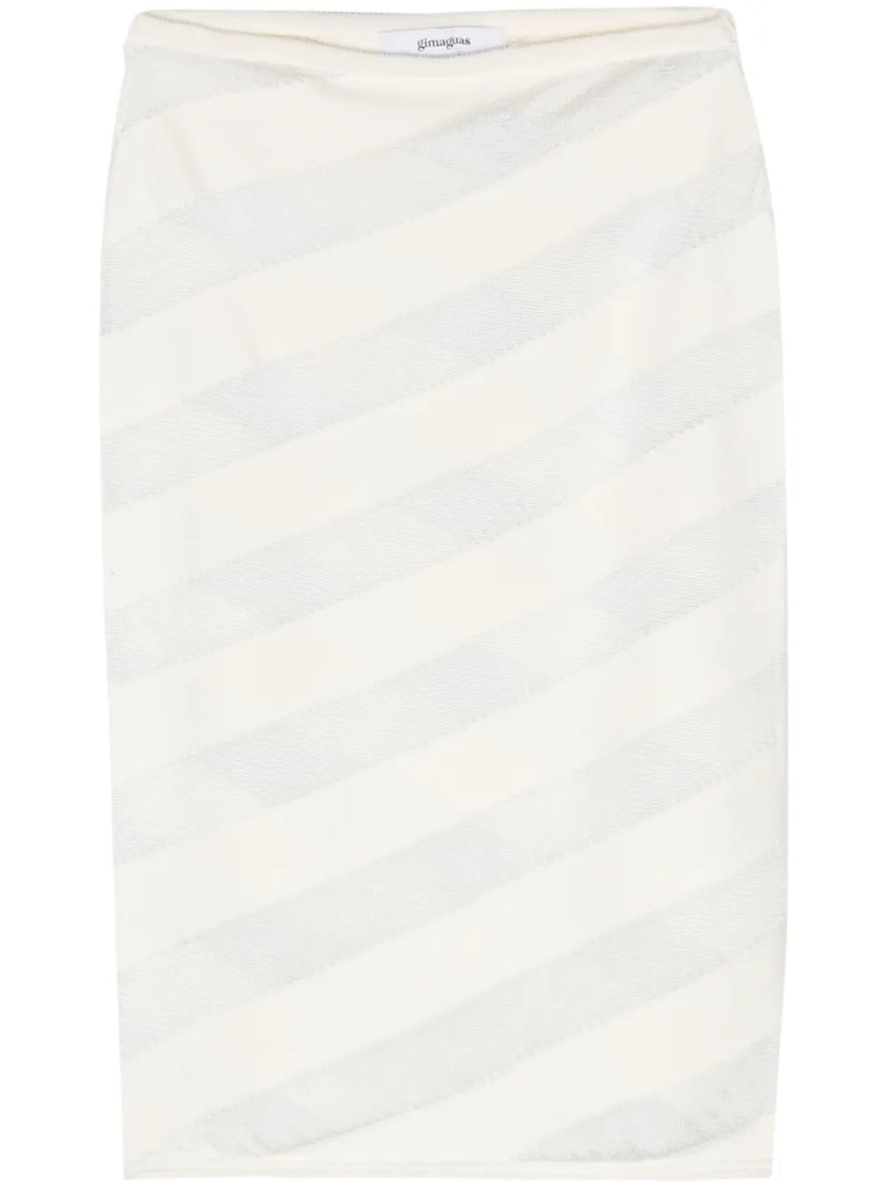 Zebara Semi-Sheer Panel Skirt
