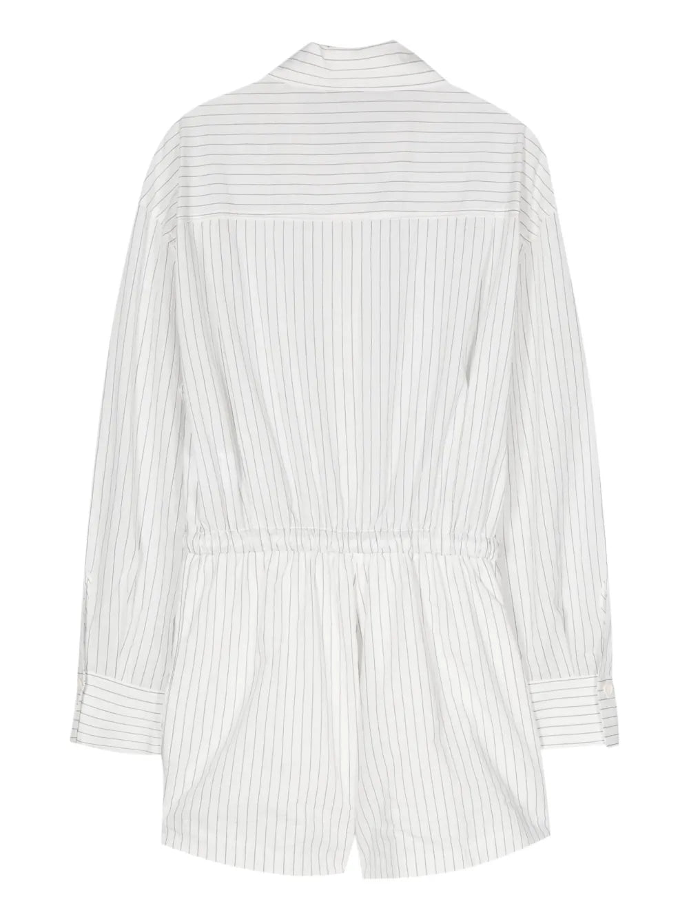 Pinstripe Seersucker Jumpsuit