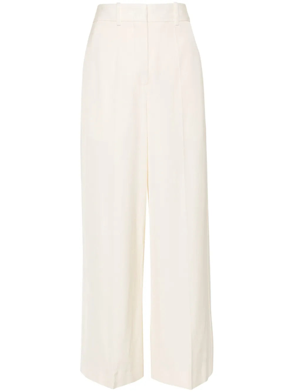 Pressed-Crease Straight-Leg Trousers