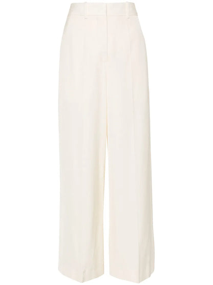Pressed-Crease Straight-Leg Trousers