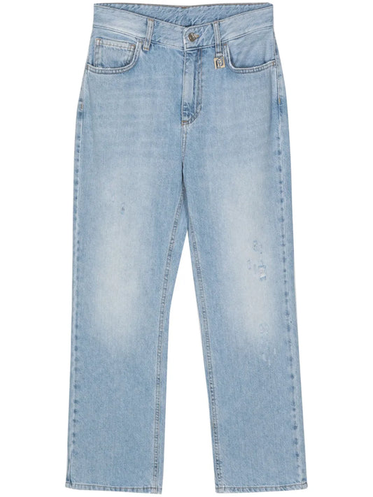 Distressed Cropped Jeans