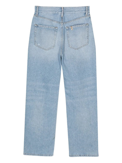 Distressed Cropped Jeans