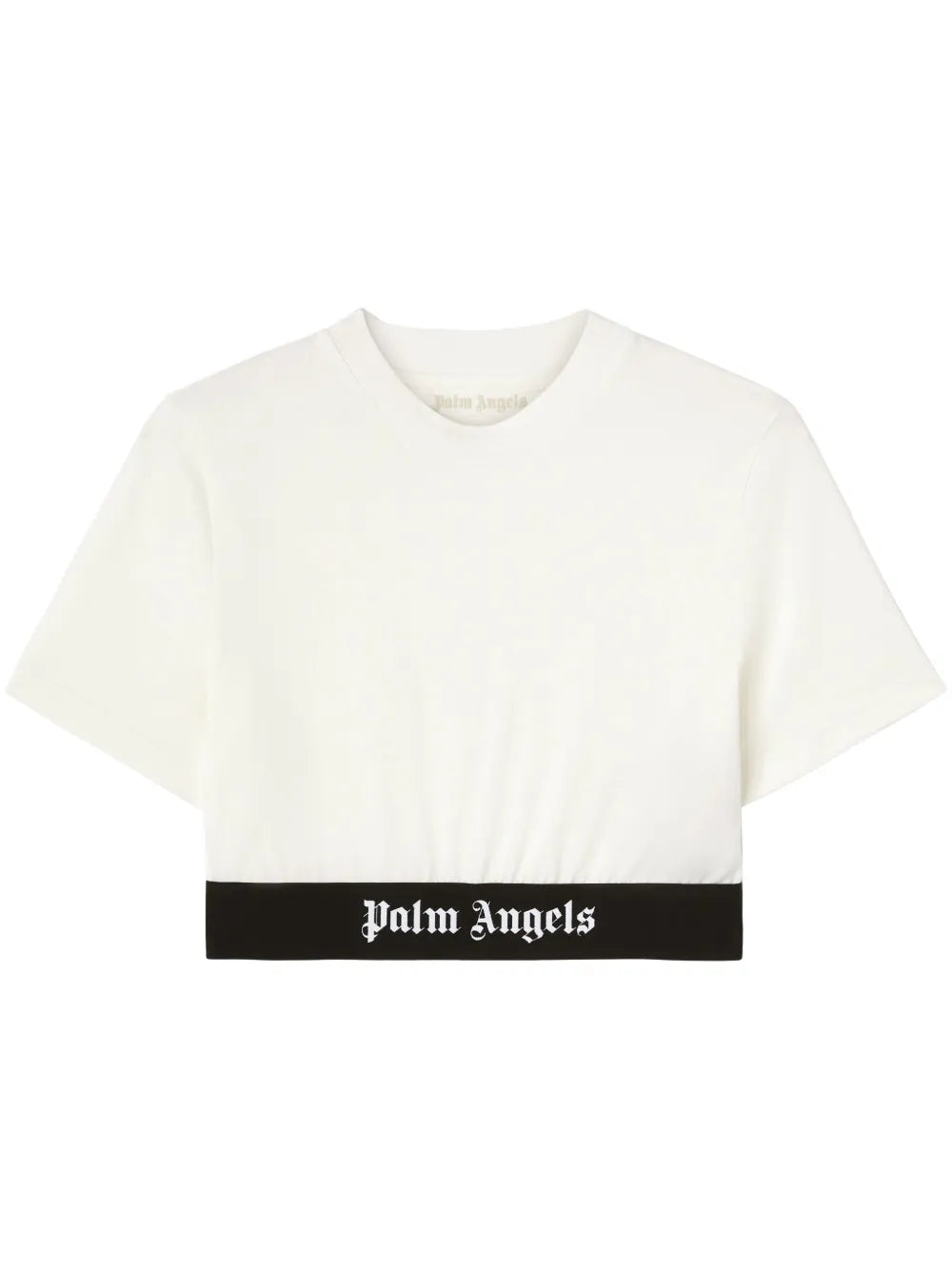 Logo-Underband Cotton Crop Top
