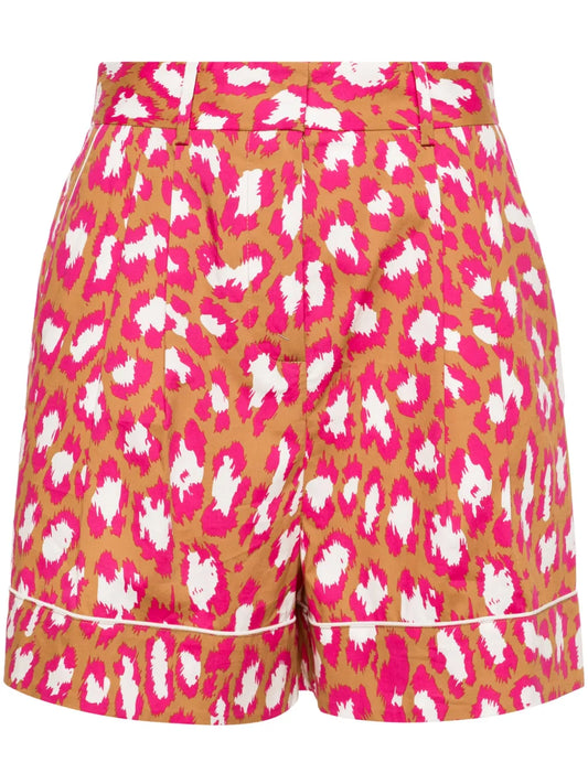 Balbino Leopard-Print Tailored Shorts