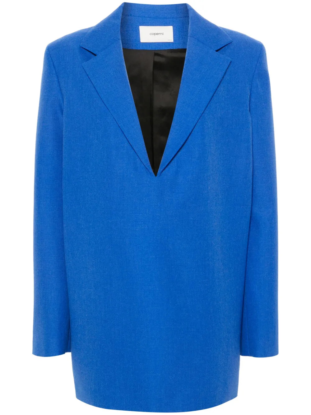 Long-Sleeve Wool Blouse