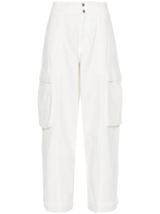 Wide-Leg Cargo Trousers