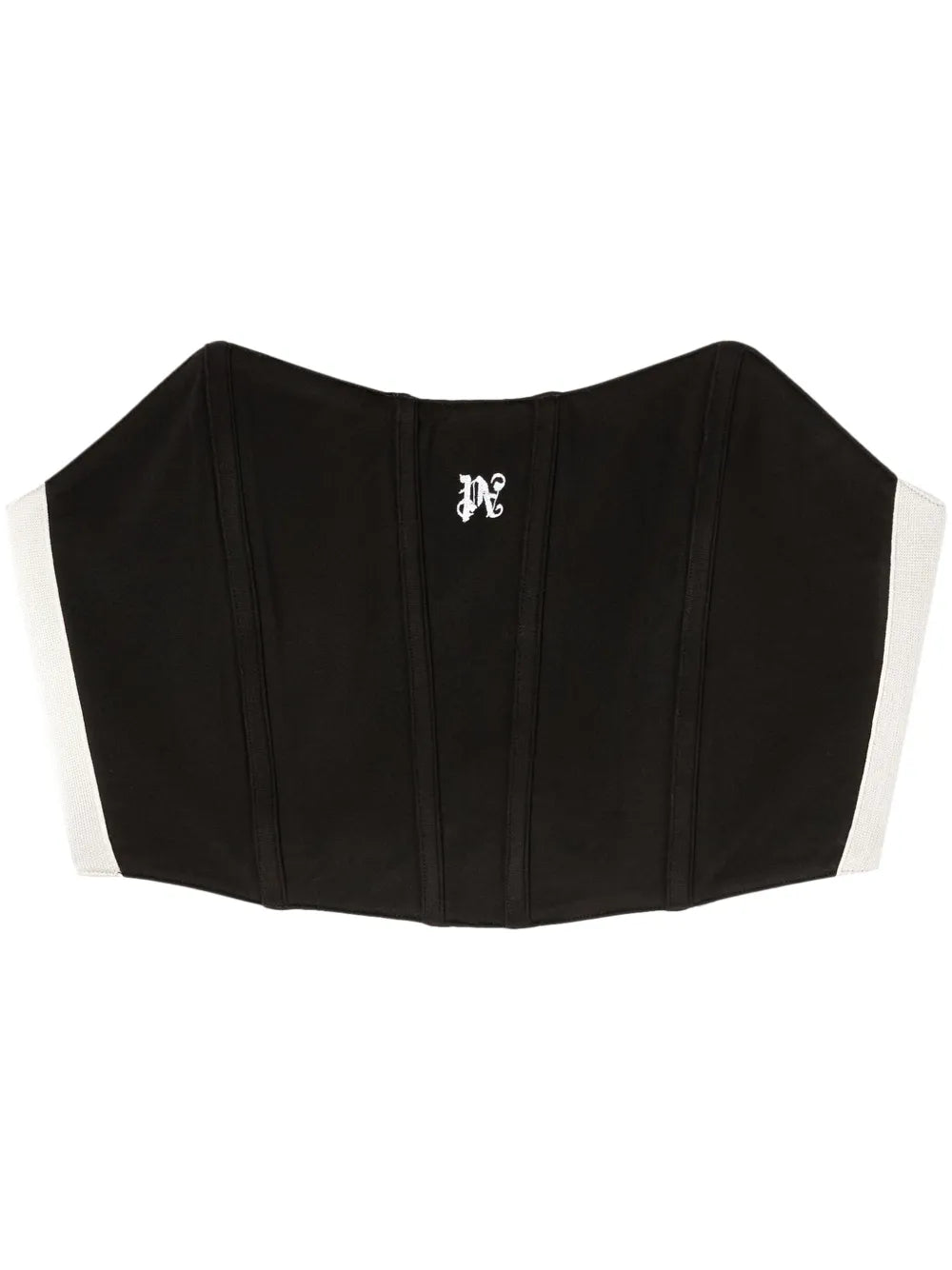 Monogram-Print Corset Top