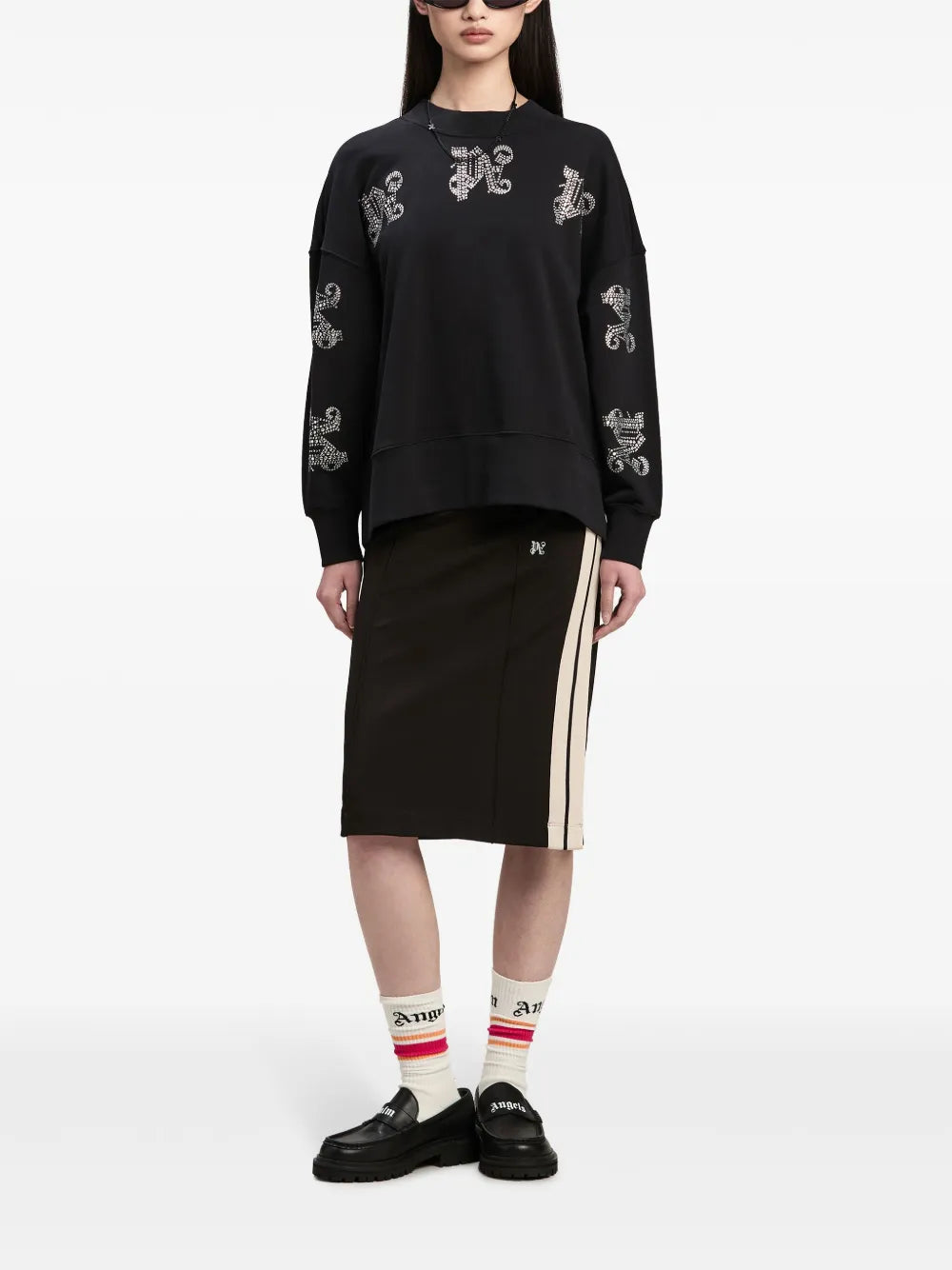 Monogram Midi Skirt