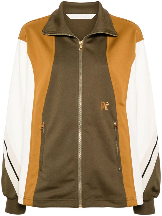 Monogram-Embroidered Colourblock Track Jacket