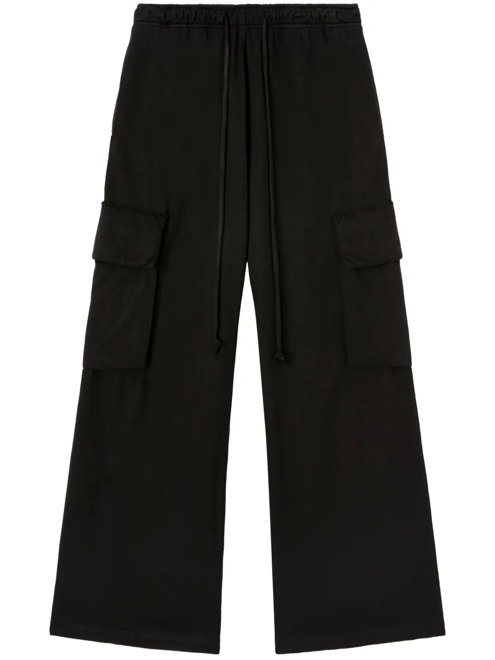 Wide-Leg Cotton Cargo Trousers