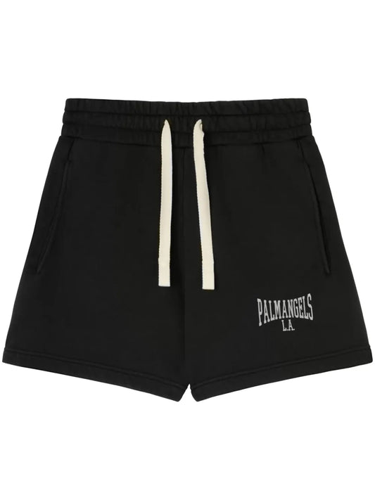 Logo-Print Cotton Track Shorts
