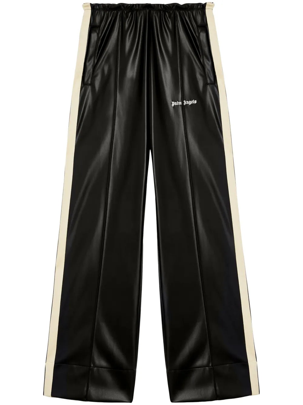 Logo-Embroidered Wide-Leg Track Pants