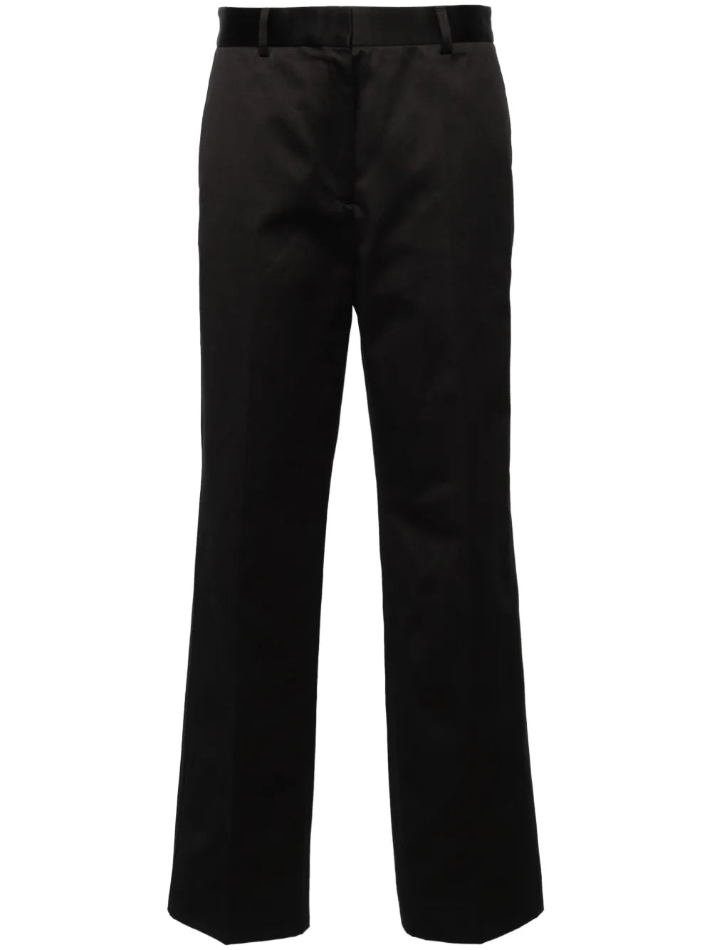 Pressed-Crease Straight Trousers