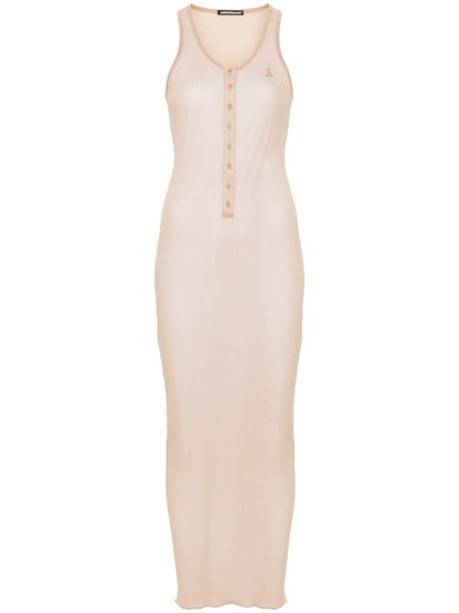 Fine-Ribbed Maxi Dress