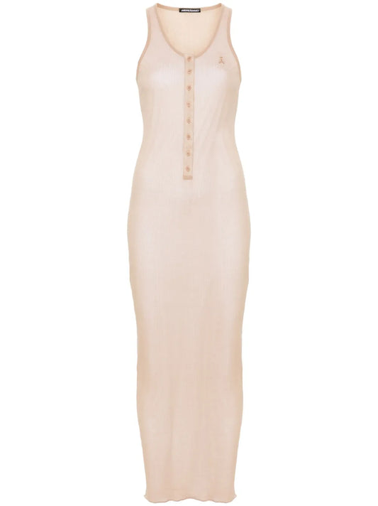 Fine-Ribbed Maxi Dress
