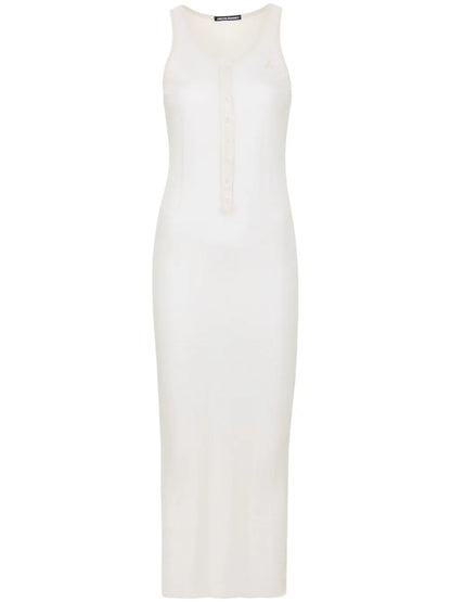 Fine-Ribbed Maxi Dress