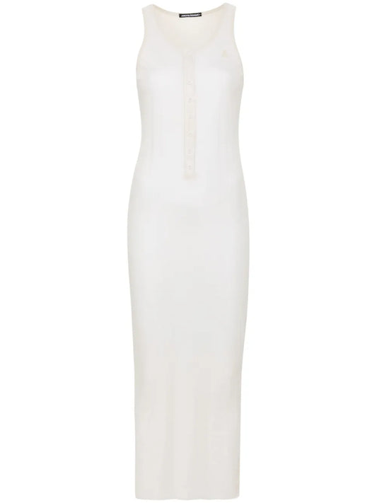 Fine-Ribbed Maxi Dress