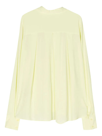 Long-Sleeve Crepe Shirt