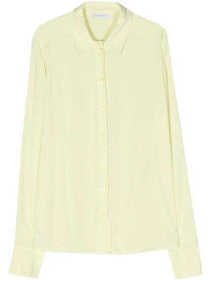 Long-Sleeve Crepe Shirt