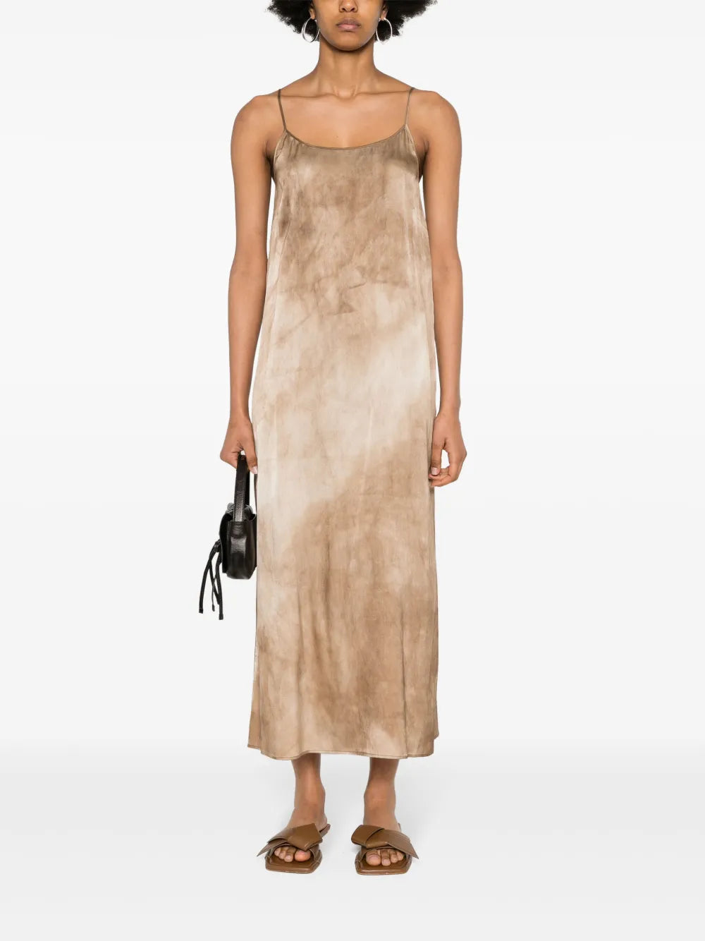 Abstract-Print Midi Dress