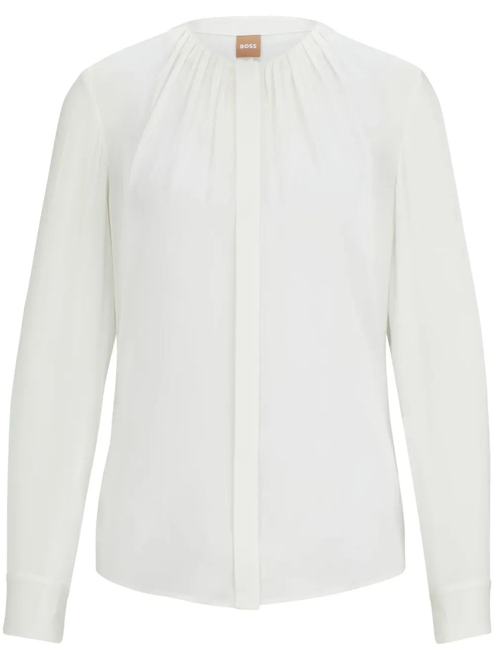Gathered-Neckline Blouse
