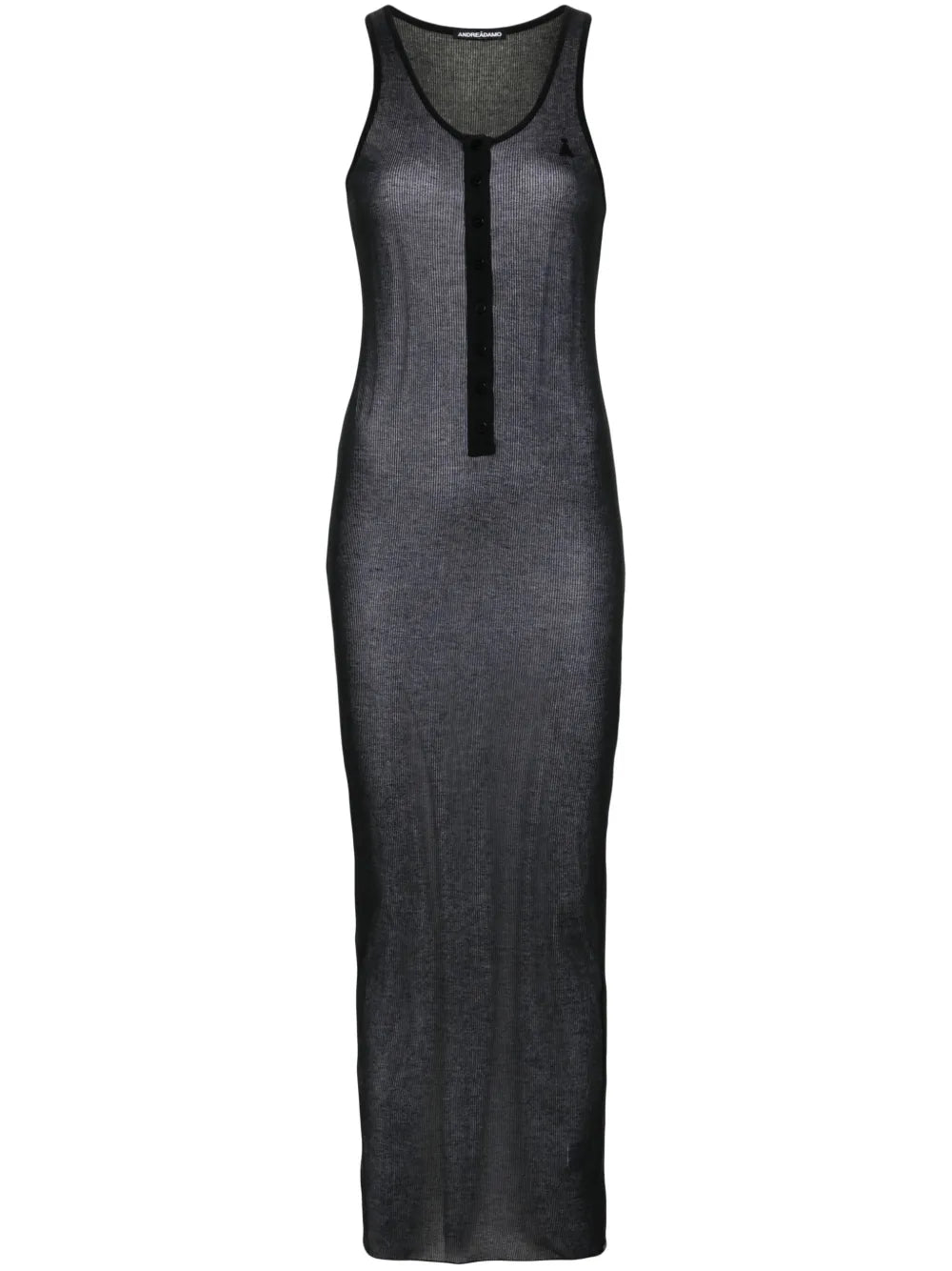 Fine-Ribbed Maxi Dress