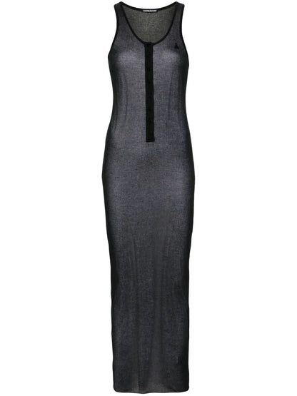 Fine-Ribbed Maxi Dress