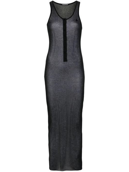 Fine-Ribbed Maxi Dress