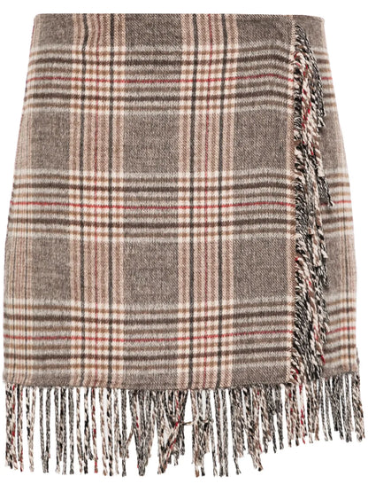 Fringed Midi Skirt