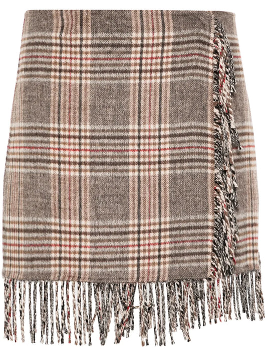 Fringed Midi Skirt