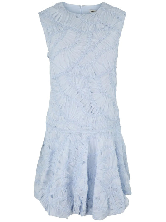Vallan Ruffle-Detail Minidress