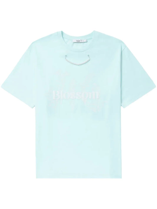 Blossom Pearl-Embellished T-Shirt