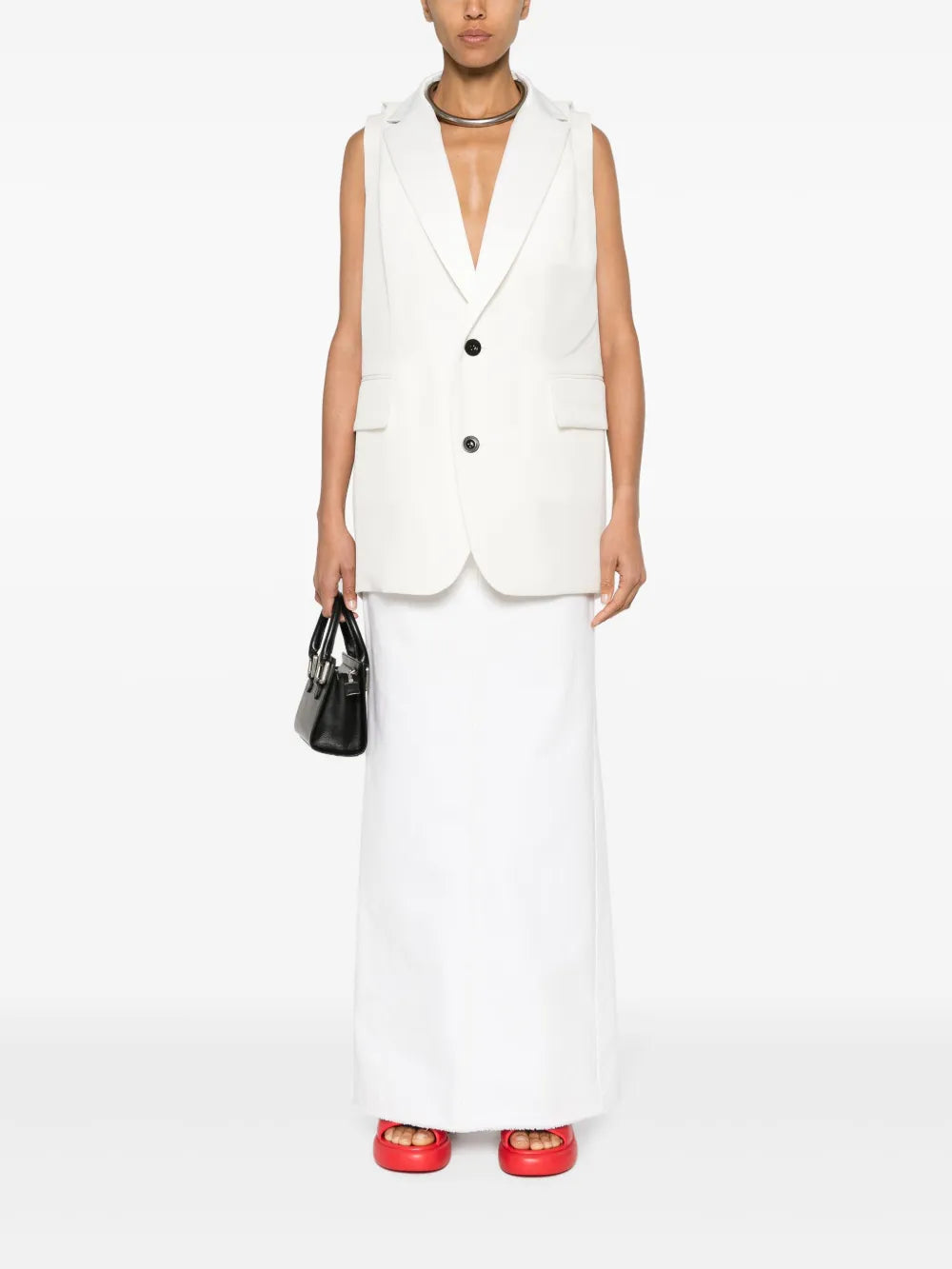 Pleat-Detailing Waistcoat