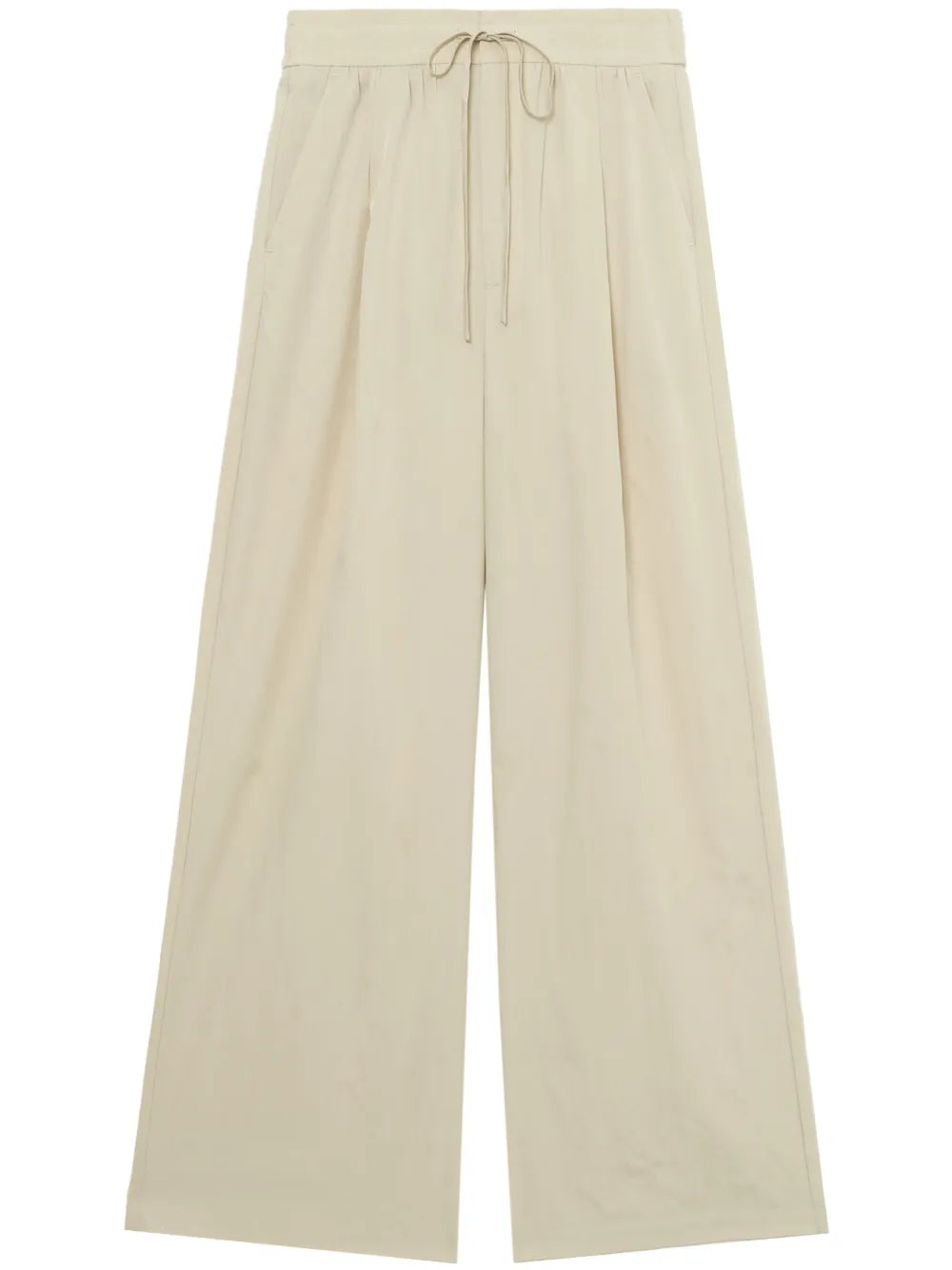 Pleat-Detail Wide-Leg Trousers