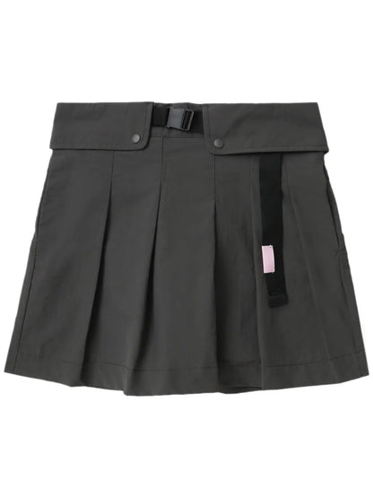 Pleated Buckled Skorts
