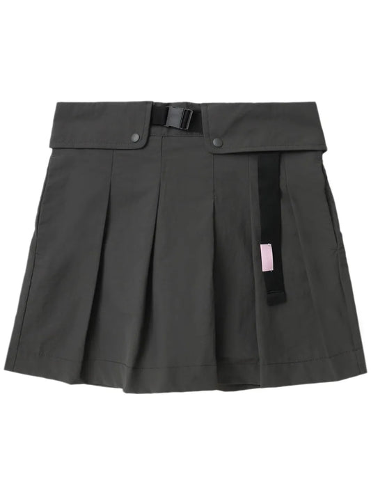 Pleated Buckled Skorts