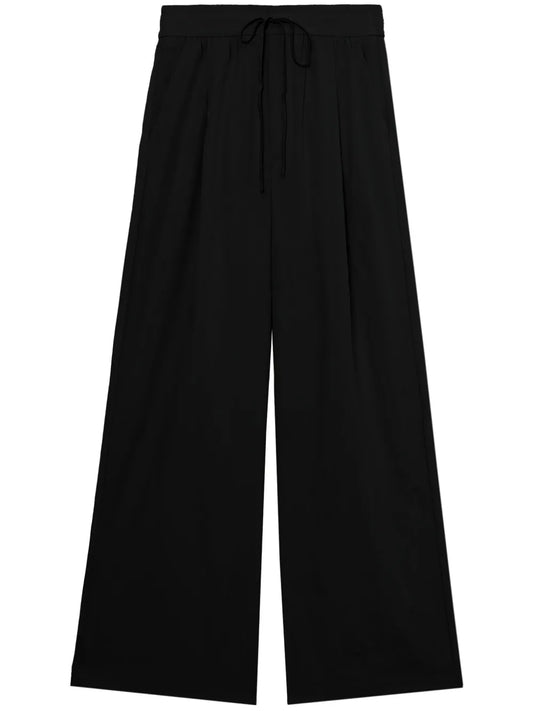 Drawstring Wide-Leg Trousers